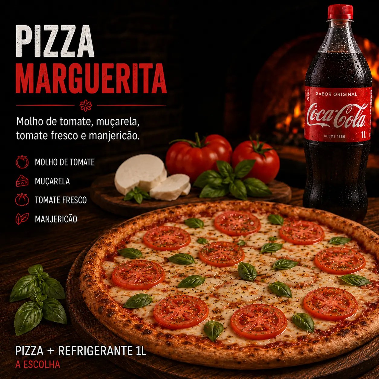 Pizza Marguerita + 1 Coca